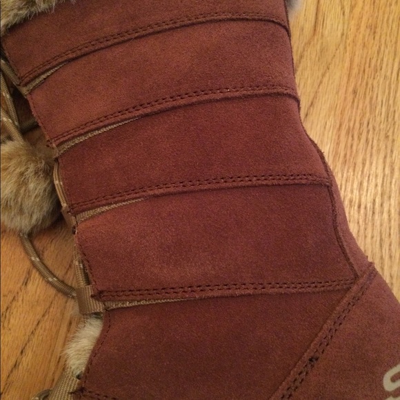 Sketcher faux fur/leather suede boots - Picture 8 of 8